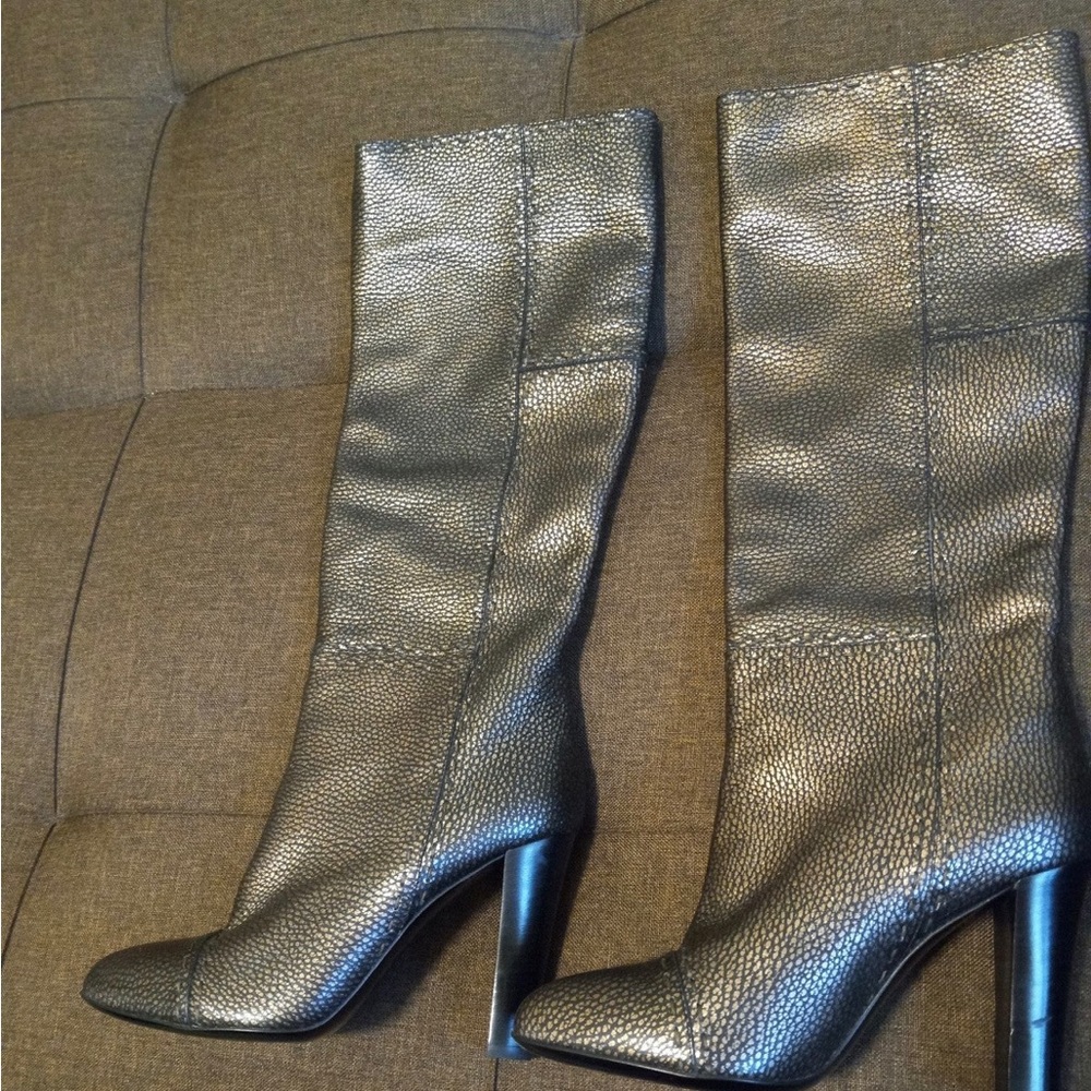 Fendi knee length leather boots